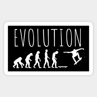 Human skateboard evolution Magnet